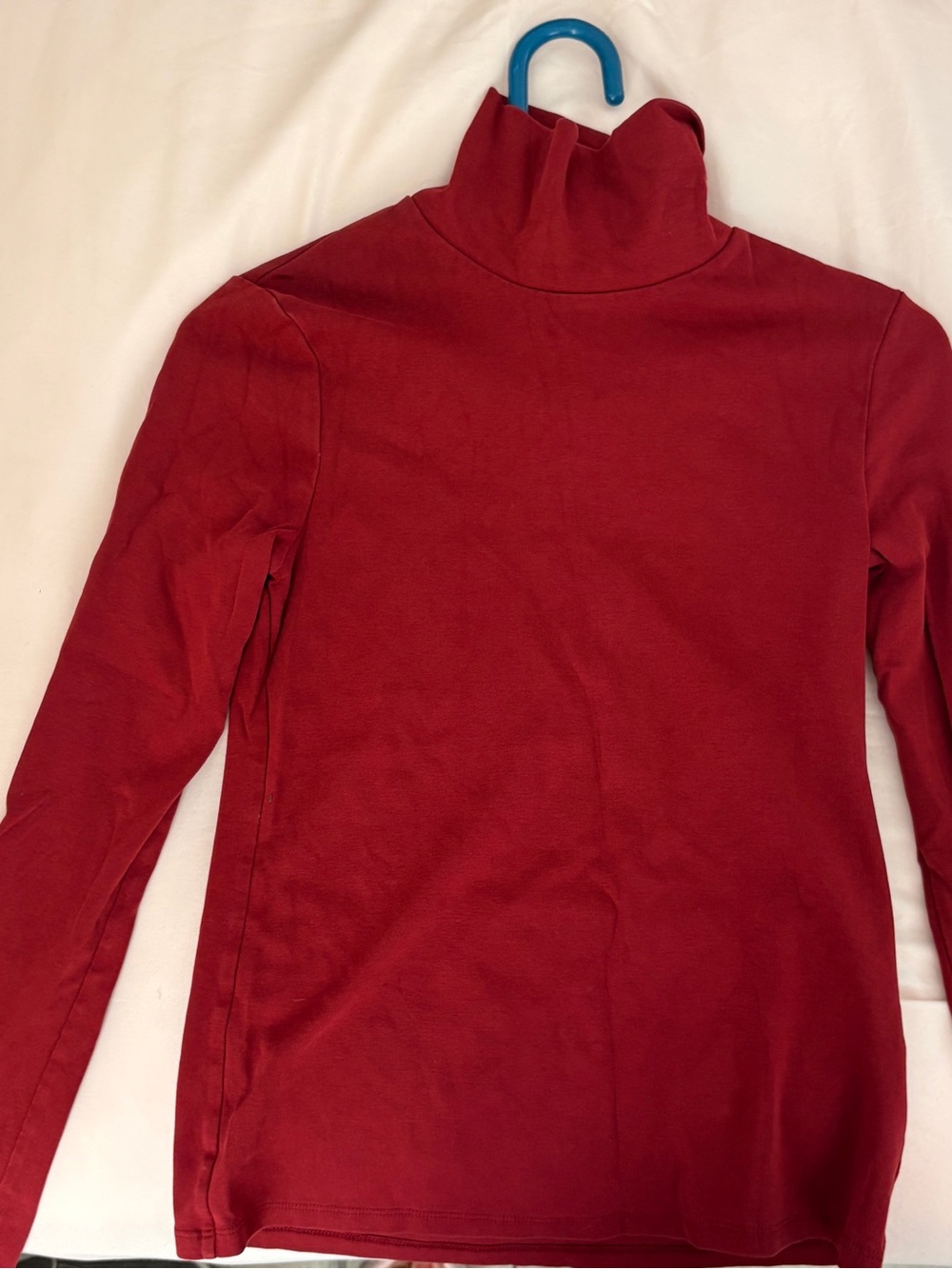 Uniqlo Red Long Sleeve Turtleneck